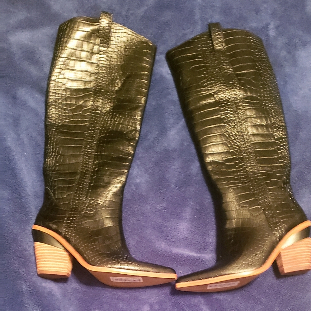 Gianni Bini Tall Block Heel Western Boots